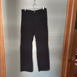 Athleta Black Mesh Detail Leggings